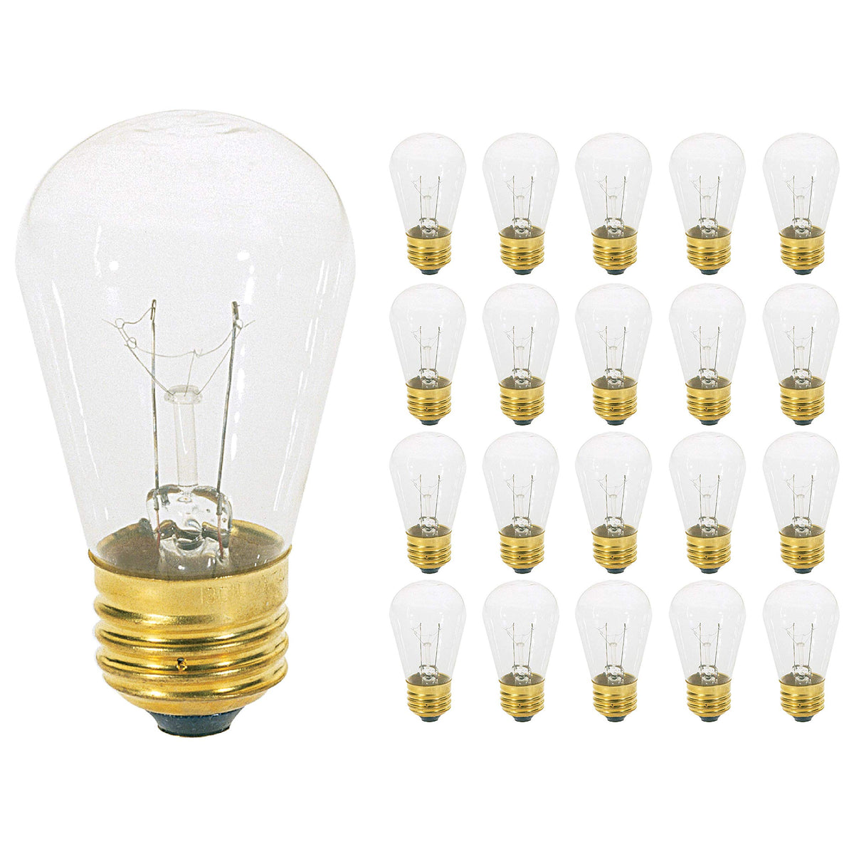 KOR 11S14/C bulb for display signs with clear glass and warm glow
