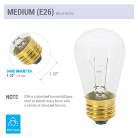 KOR 11S14/C bulb adds cozy cafe vibes, dimmable and easy to install