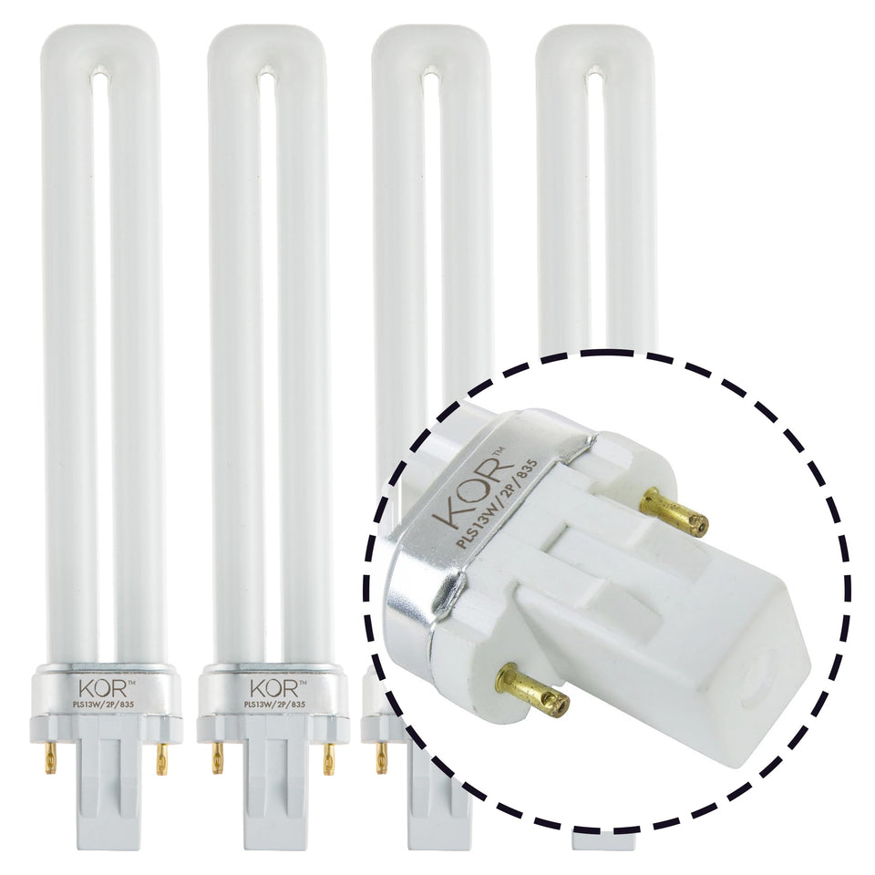 KOR 13W GX23 bulb pack front view for easy replacement