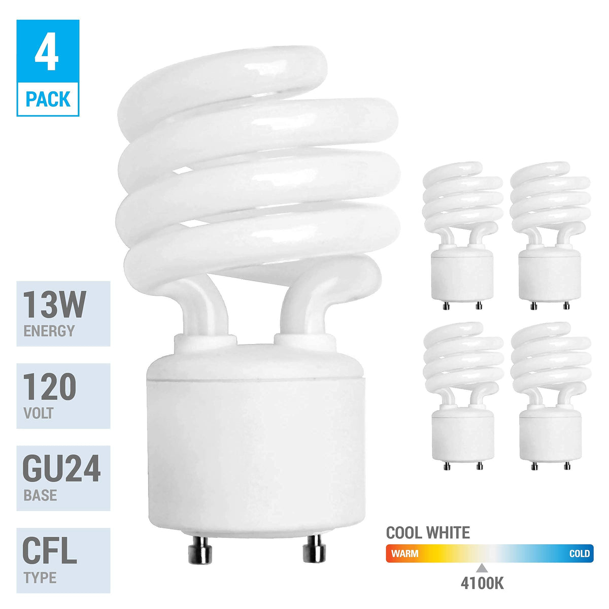 KOR 4100K cool white light ideal for bright kitchen and living spaces
