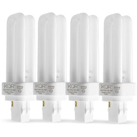 KOR 4-pack GX23-2 base CFL for energy-efficient plug-in lighting
