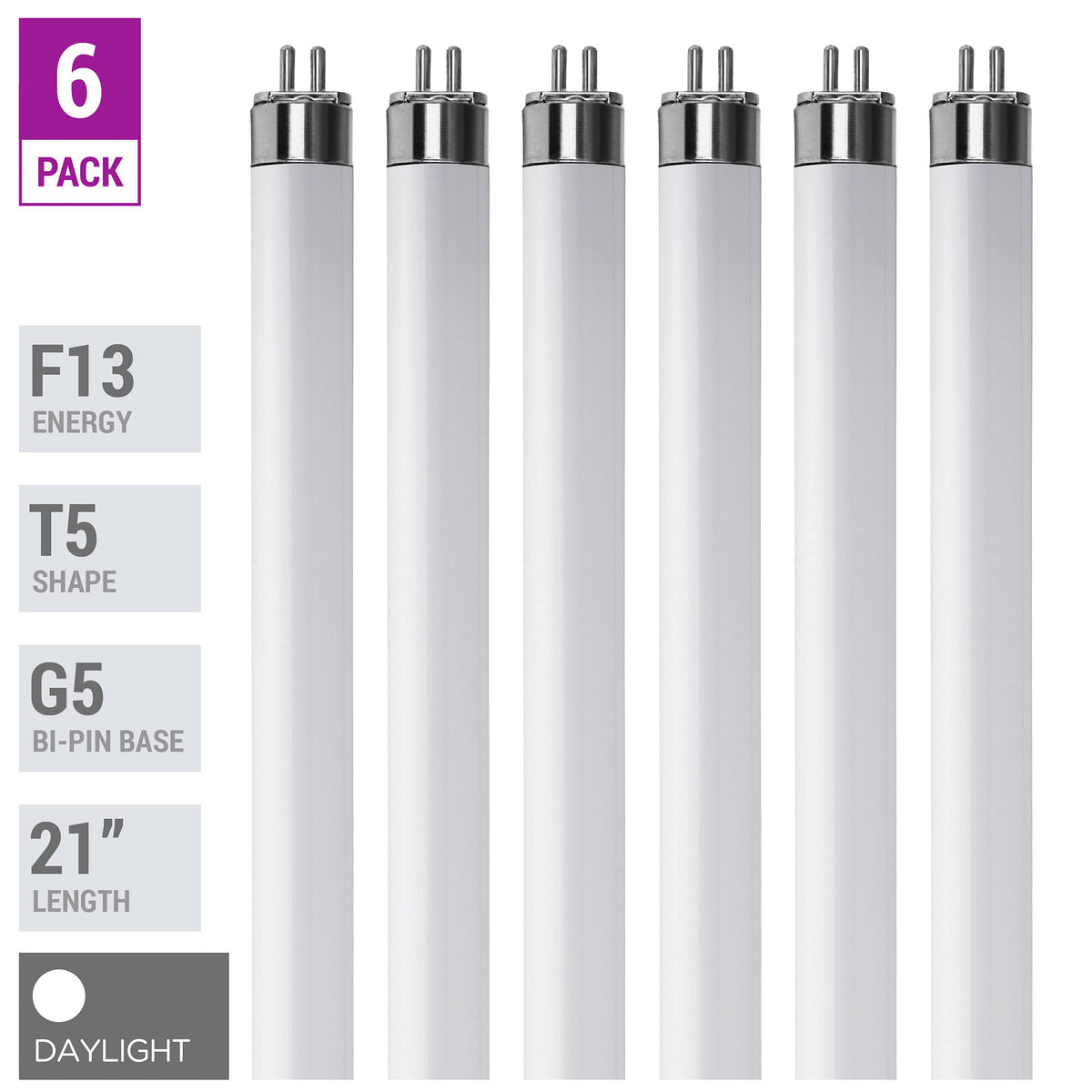 KOR F13T5D 6500K daylight T5 bulb delivers crisp kitchen task lighting