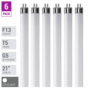 KOR F13T5D 6500K daylight T5 bulb delivers crisp kitchen task lighting