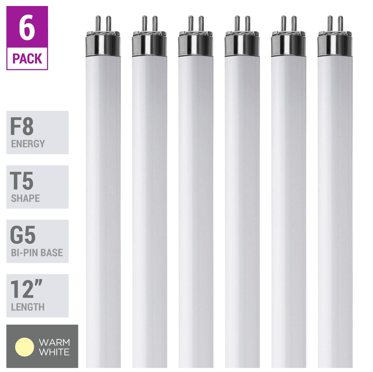 KOR F8T5/WW 3000K warm white glow for comfortable ambiance