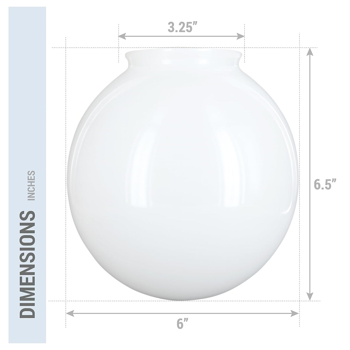 KOR K21815 frosted globe adds a clean, modern look while softening overhead brightness