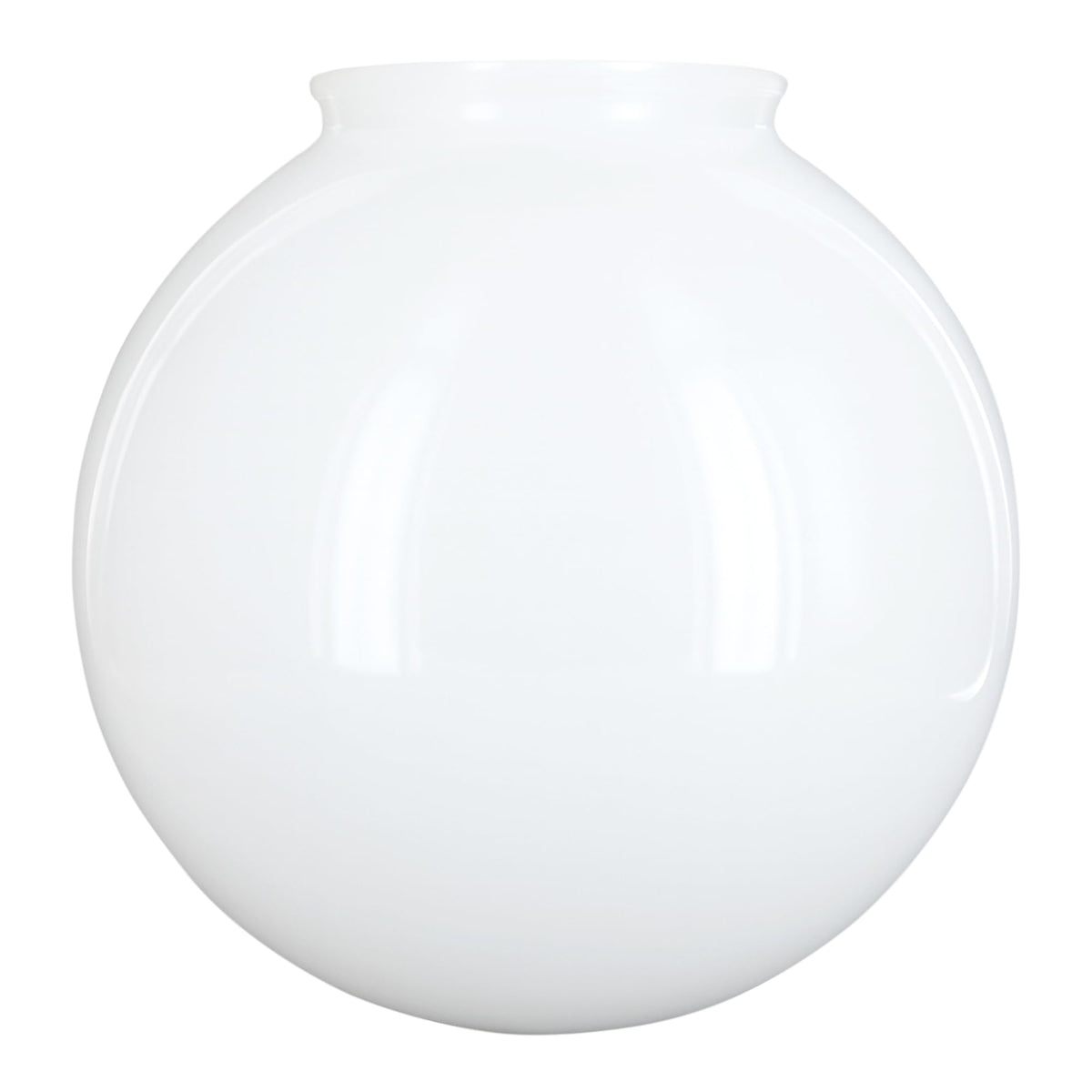 KOR K21815 white glass globe shade for 6-inch fixtures with even light diffusion