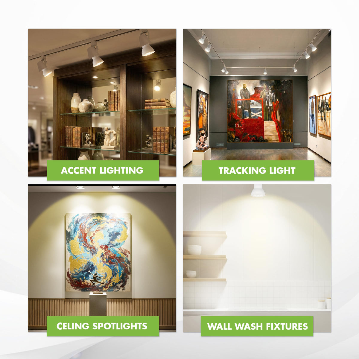KOR LED PAR16 40-degree beam ideal for accents and spot lighting.