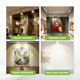 KOR LED PAR16 40-degree beam ideal for accents and spot lighting.