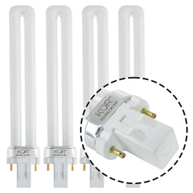 KOR PL13S GX23 base close-up for easy retrofit and warm light