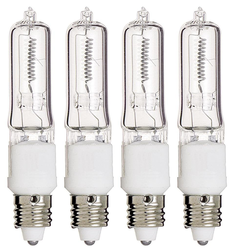 KOR Q250CL/MC 4-pack 250W JD T4 E11 bulbs for bright ambient lighting.