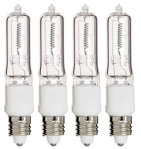 KOR Q250CL/MC 4-pack 250W JD T4 E11 bulbs for bright ambient lighting.