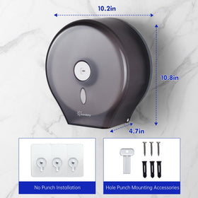 Kordory jumbo roll holder ideal for offices, malls, and airports.