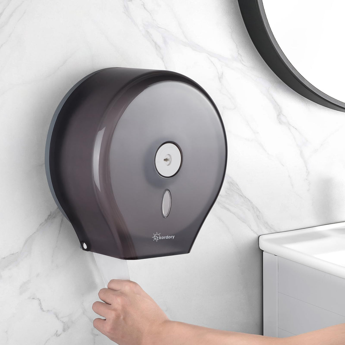 Kordory serrated outlet allows smooth, controlled paper dispensing.