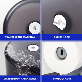 Kordory dispenser supports no-punch or screw mounting for flexible installation.
