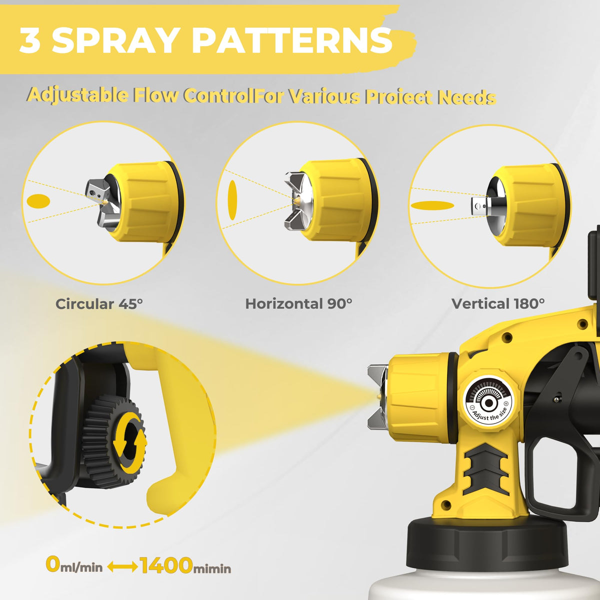 KORKIE Sprayer with 5 brass nozzles for precise to broad spraying.