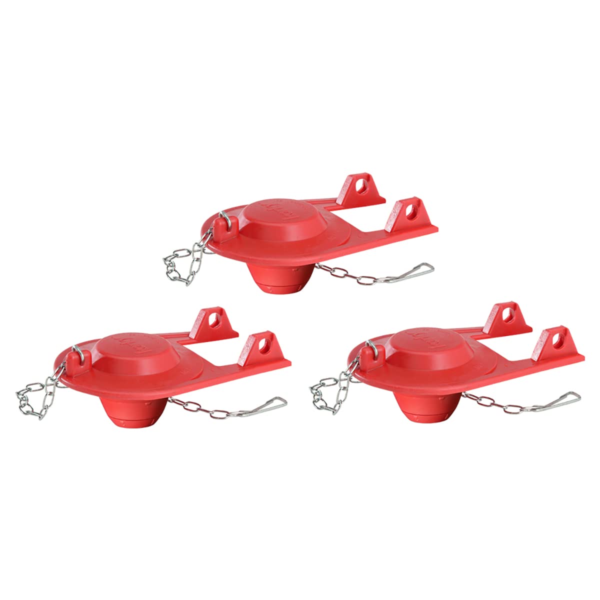 Korky 100 Ultra high performance universal 2in flapper with red rubber seal for reliable toilet seals.