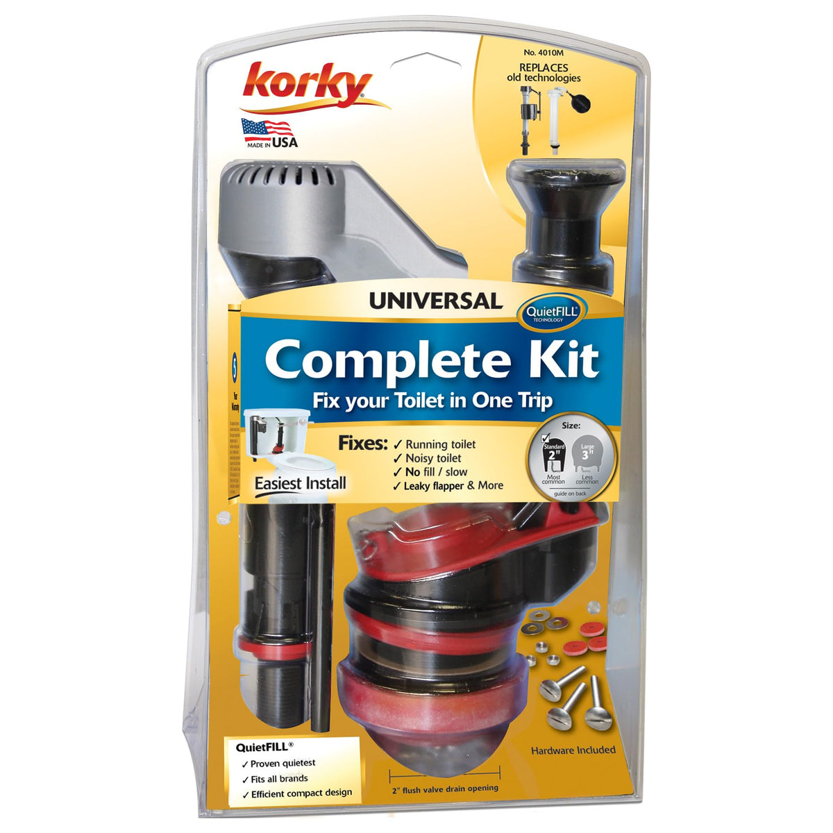 Korky 4010MP improved flush performance after installation for consistent results