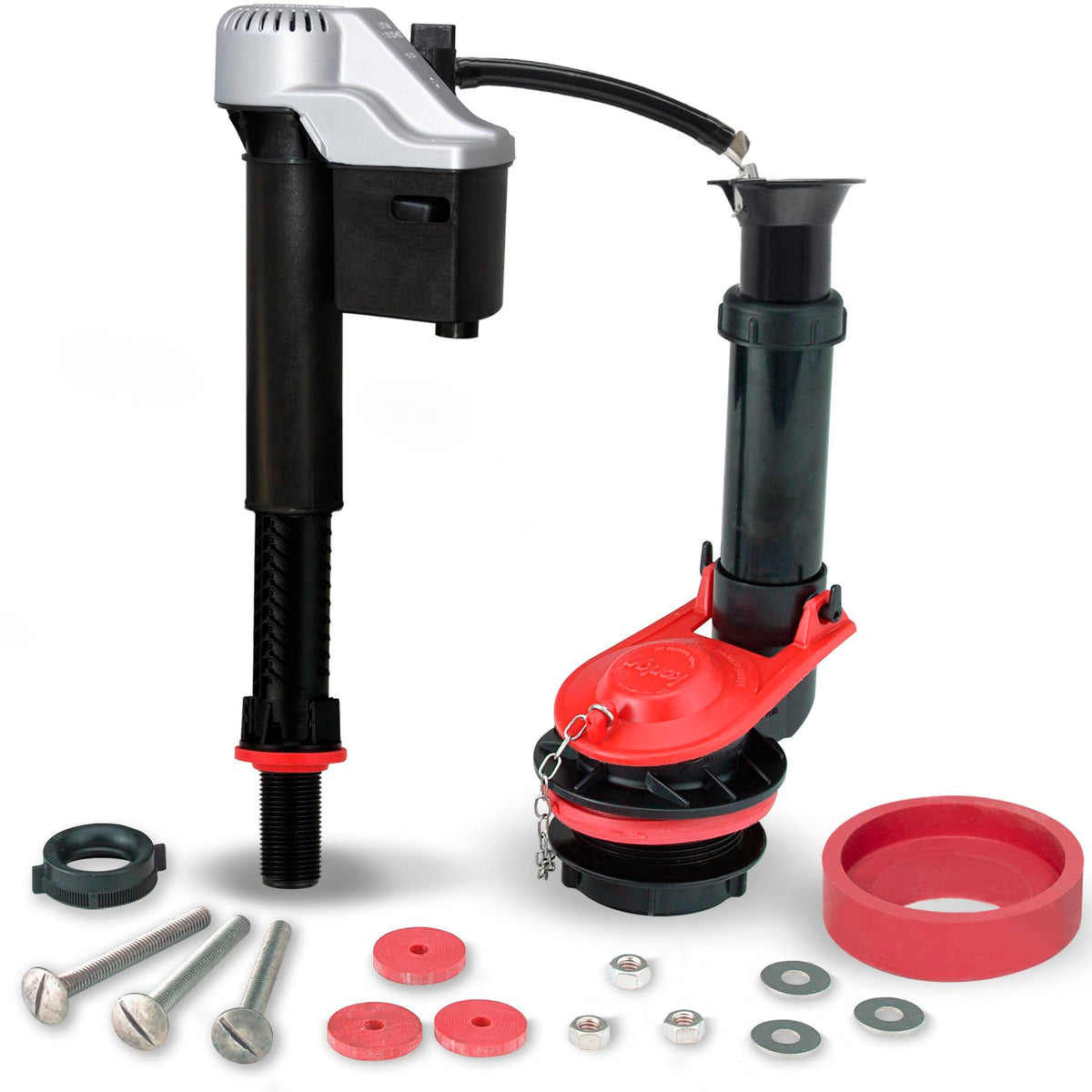 Korky 4010MP package includes all parts for a complete toilet repair