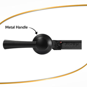 Korky 6034BP Strongarm lever angled-mount in matte black for versatile fitting