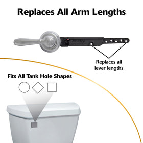 Korky 6051BP lever arm kit with accessories ensures reliable replacement.