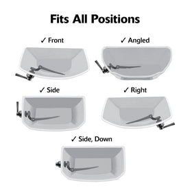Durable engineered-metal construction of Korky 6094BP lever for long-lasting use.