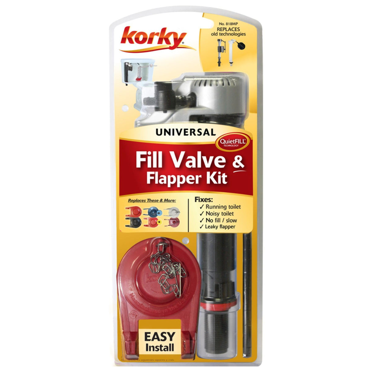 Korky 818MP quiet-refill reduces toilet noise for a calmer bathroom routine