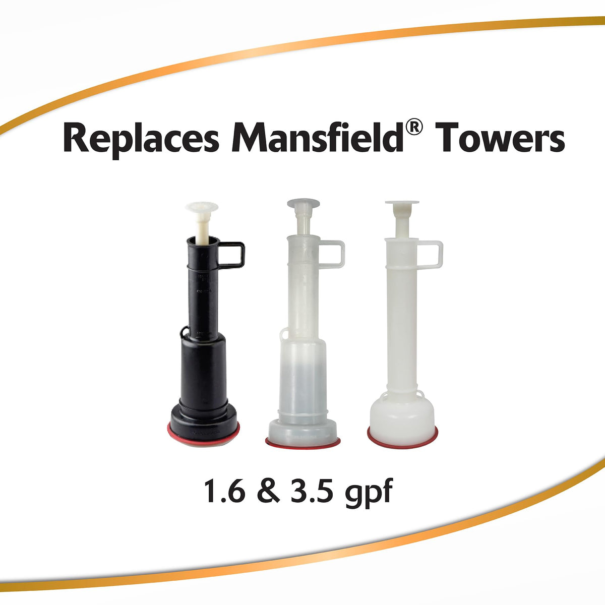 Korky locking nut for secure flush valve installation.