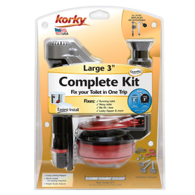 Korky replacement parts durability pictured for long-term reliability