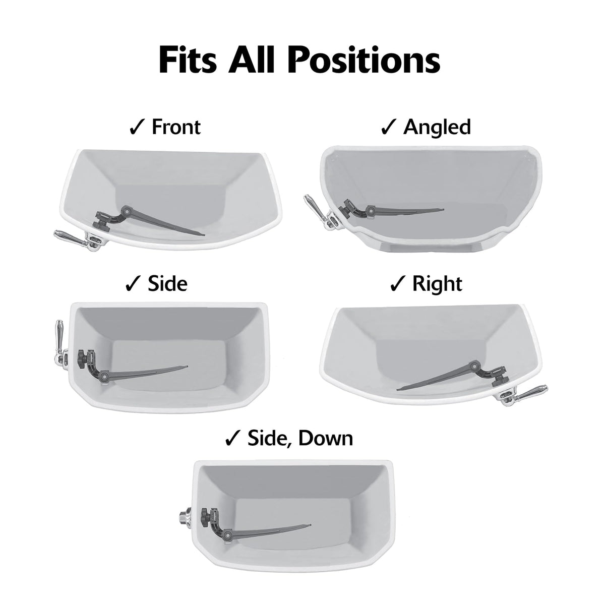 Korky StrongARM 2inch/3inch flapper compatibility supports common designs