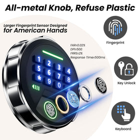 KornerBatl multiple access methods including keypad and emergency key.