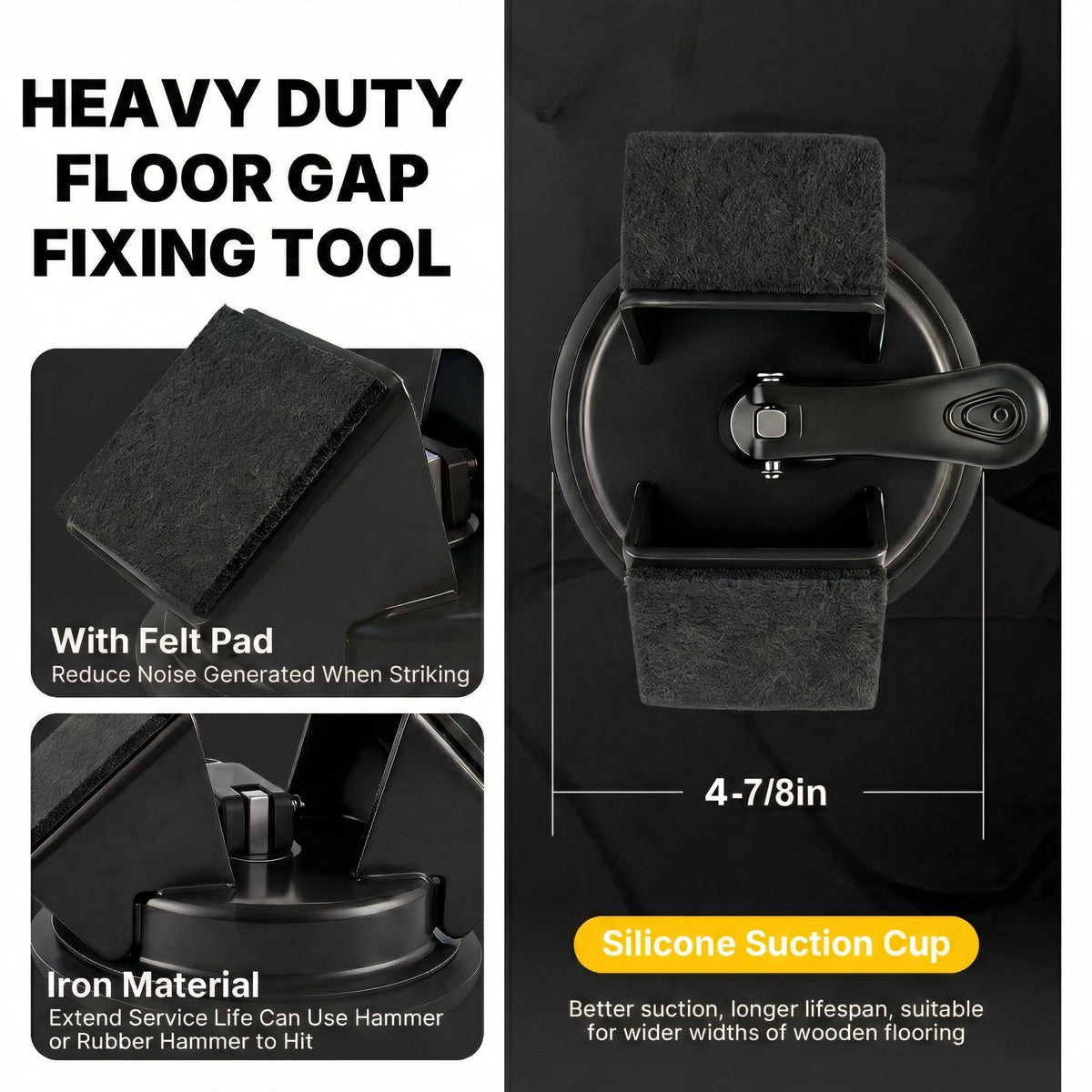 Kosjund Floor Gap Fixer Tool complete kit includes pads and blade for versatile gap repairs