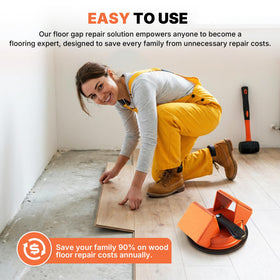 Kosjund Floor Gap Fixer in action highlighting its strong iron body durability