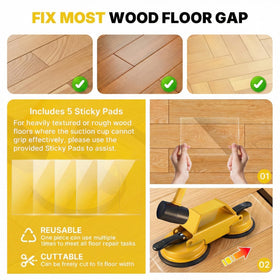 Kosjund Floor Gap Fixer Tool noise reducing felt pads for quieter repairs.