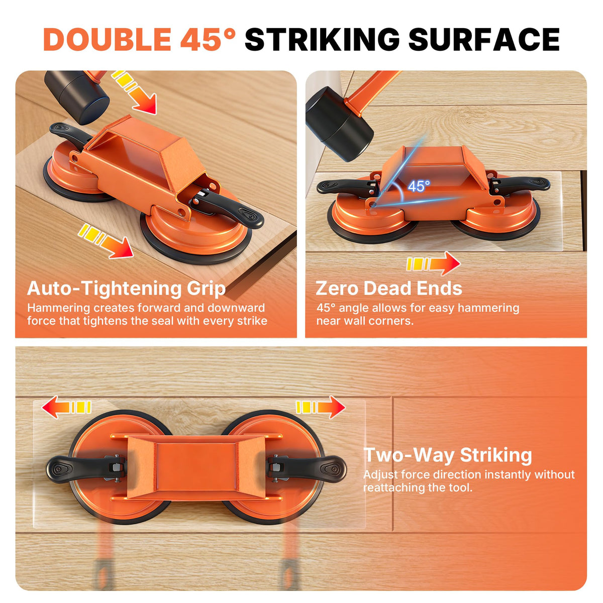 Kosjund Floor Gap Fixer Tool includes slot cutter for clean seam prep.