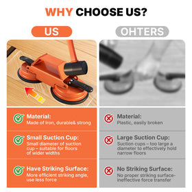 Kosjund Floor Gap Fixer Tool near-wall gap access with single suction option.