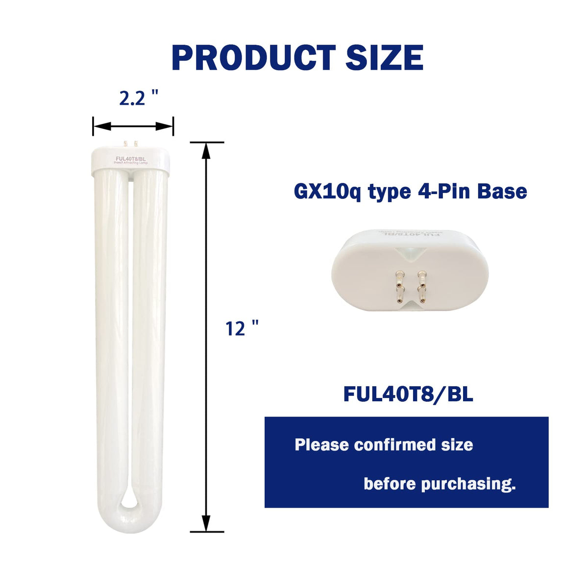 KosunRefill FUL40T8-BL 40W black light bulb suitable for Flowtron BK-series