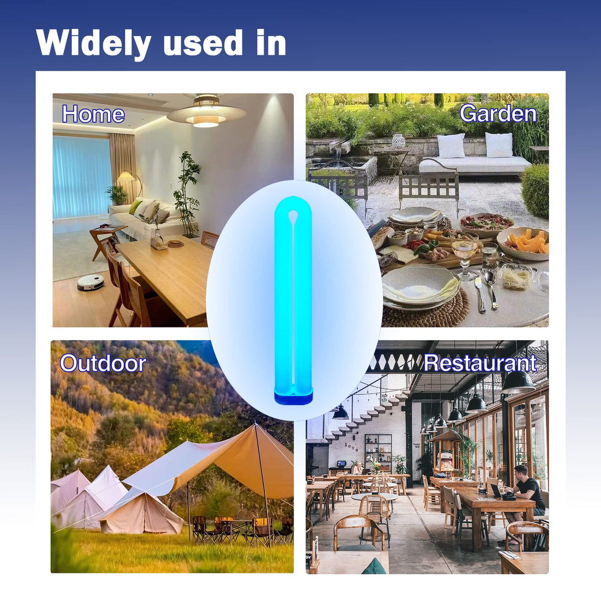 KosunRefill two pack black light bulbs for home projects