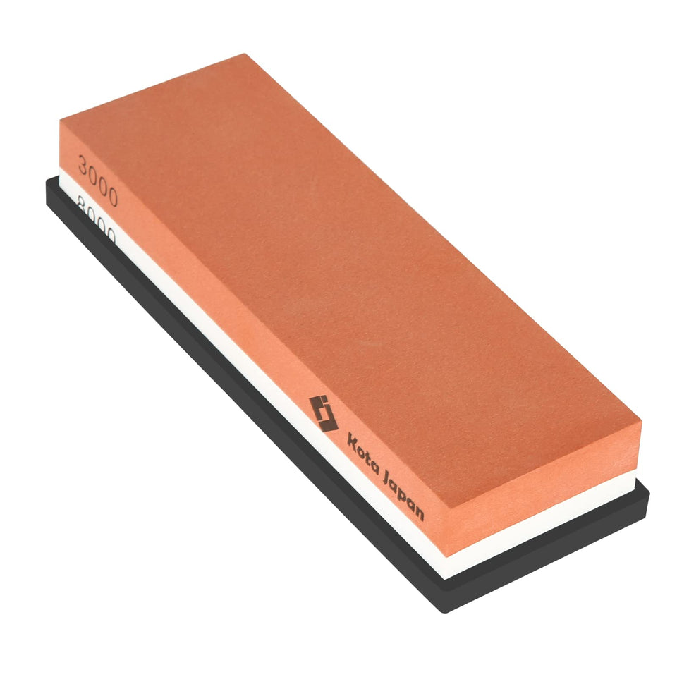 Kota Japan dual-grit whetstone 3000/8000 for refined kitchen blade edges.