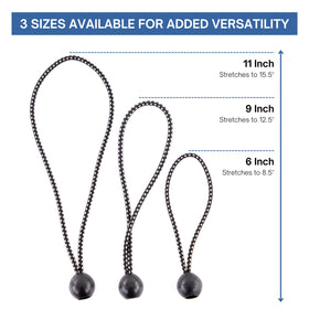 Kotap BB-6B ball bungee cord organizes hoses and cords.