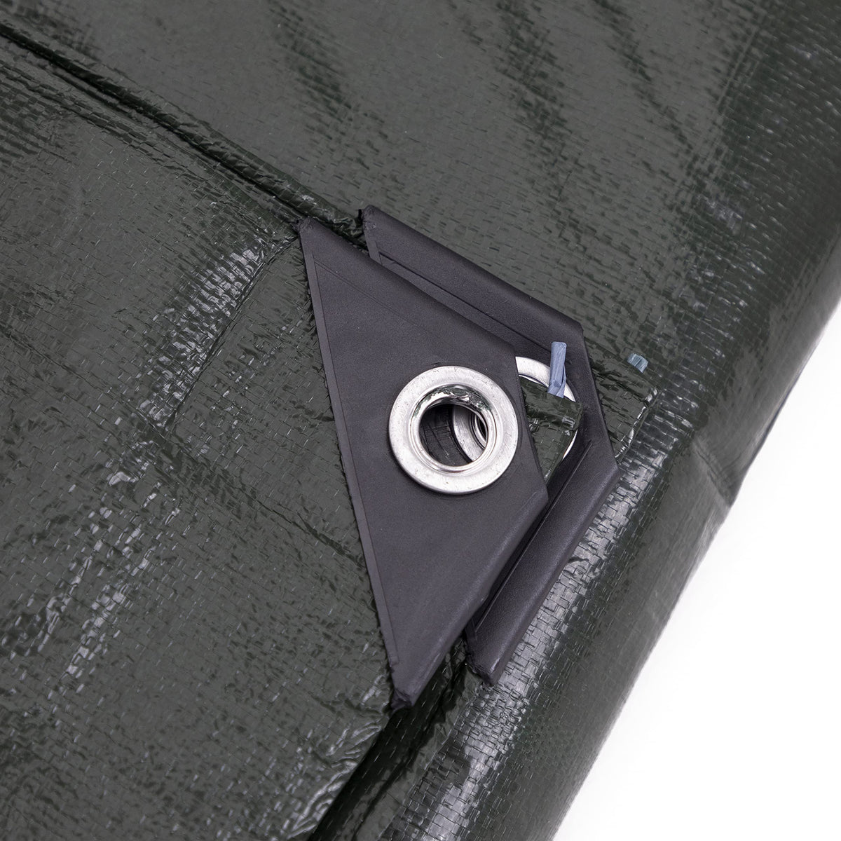 Kotap heavy-duty tarp 12x14 corner grommets for secure anchor.