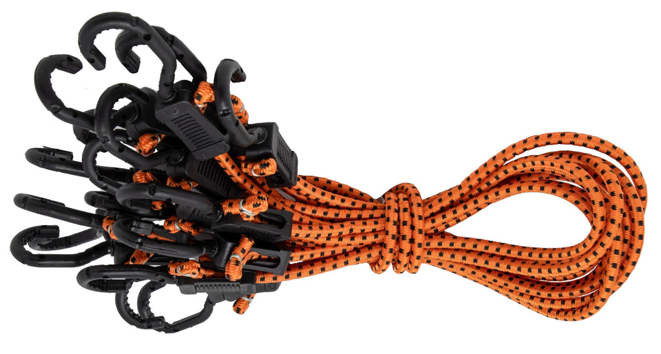 Kotap MABC-32 bungee cord with hooks secures gear reliably for outdoor tarps.
