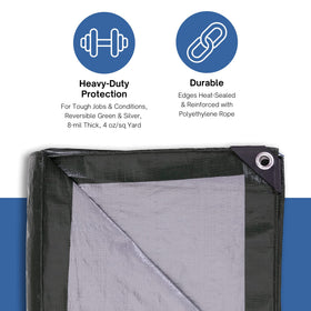 Kotap poly tarp UV protection weave demonstrates durable sun resistance.