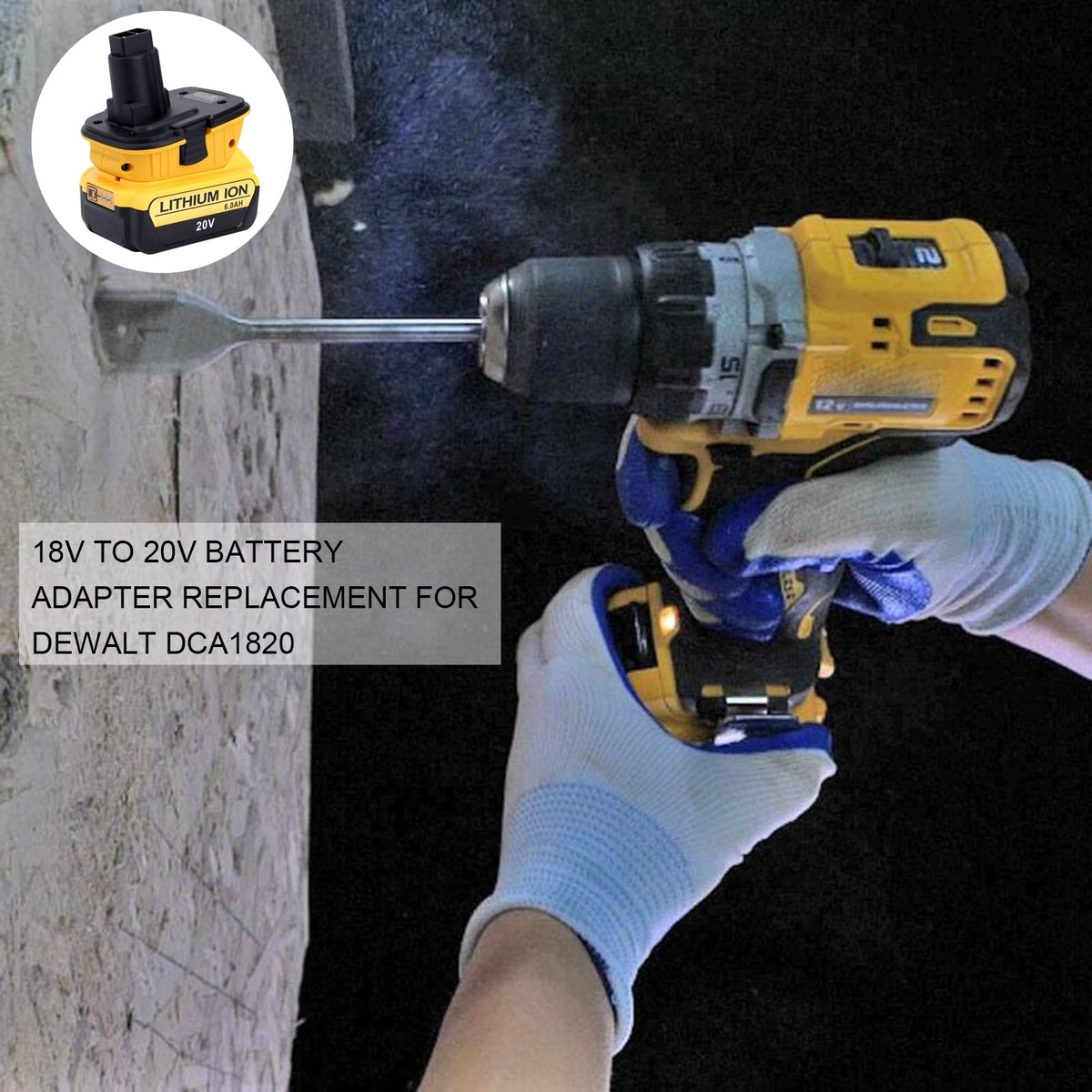 Easy swap with Kotoate DCA1820 adapter for on site flexibility