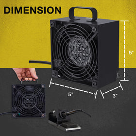 KOTTO Activated Carbon Filter detail highlighting 0.4-inch thick absorption surface.