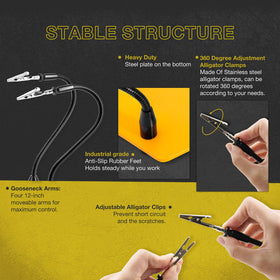 KOTTO Helping Hands arm 1 offers flexible positioning for tiny components.