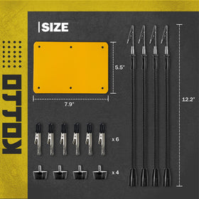 KOTTO Helping Hands arm 2 enables hands-free soldering with steady hold.