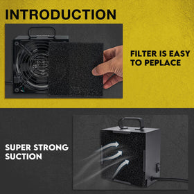 KOTTO Non-slip rubber feet stabilize the unit during operation.