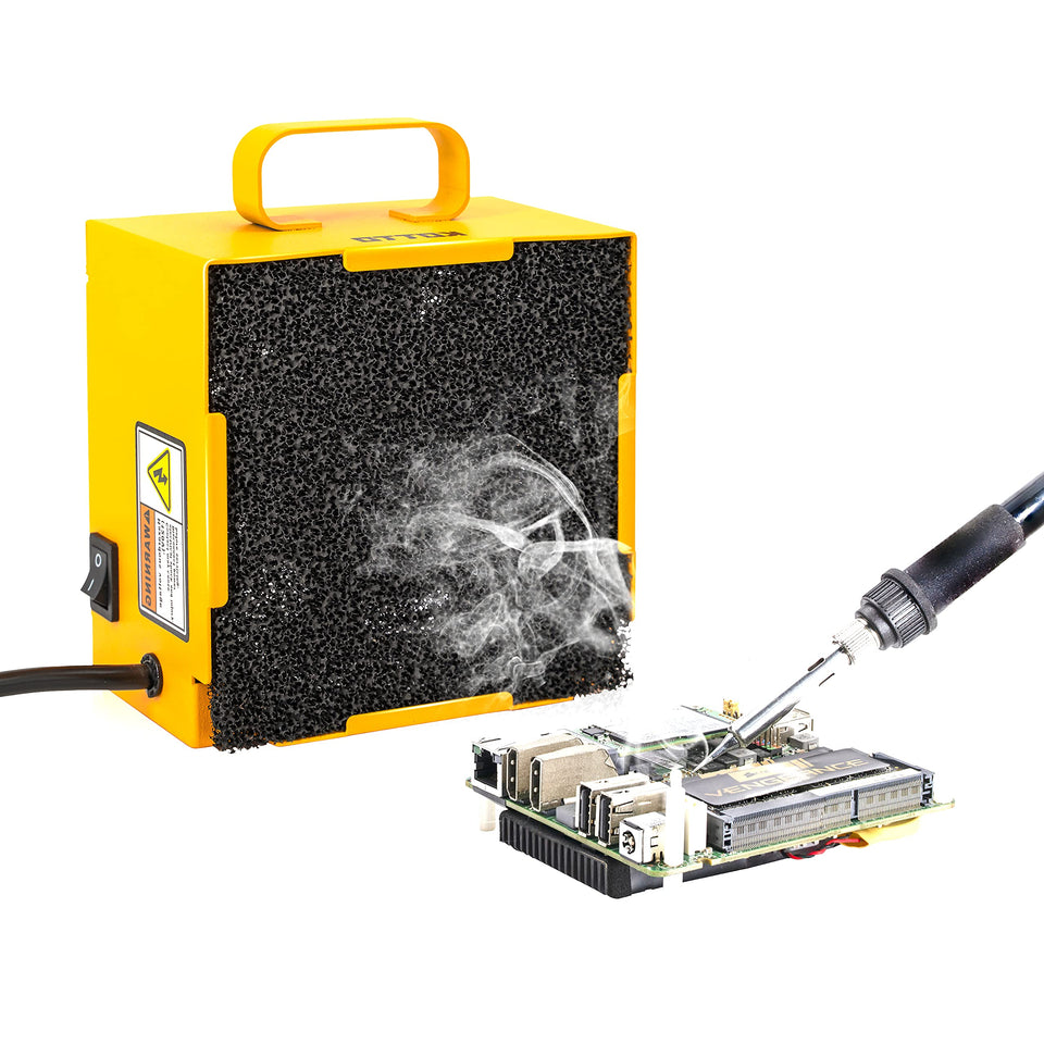 KOTTO Solder Smoke Absorber front view showing compact desk-friendly design for cleaner air.