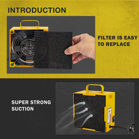 KOTTO Solder Smoke Absorber low-noise 3000 RPM fan reduces disturbance.