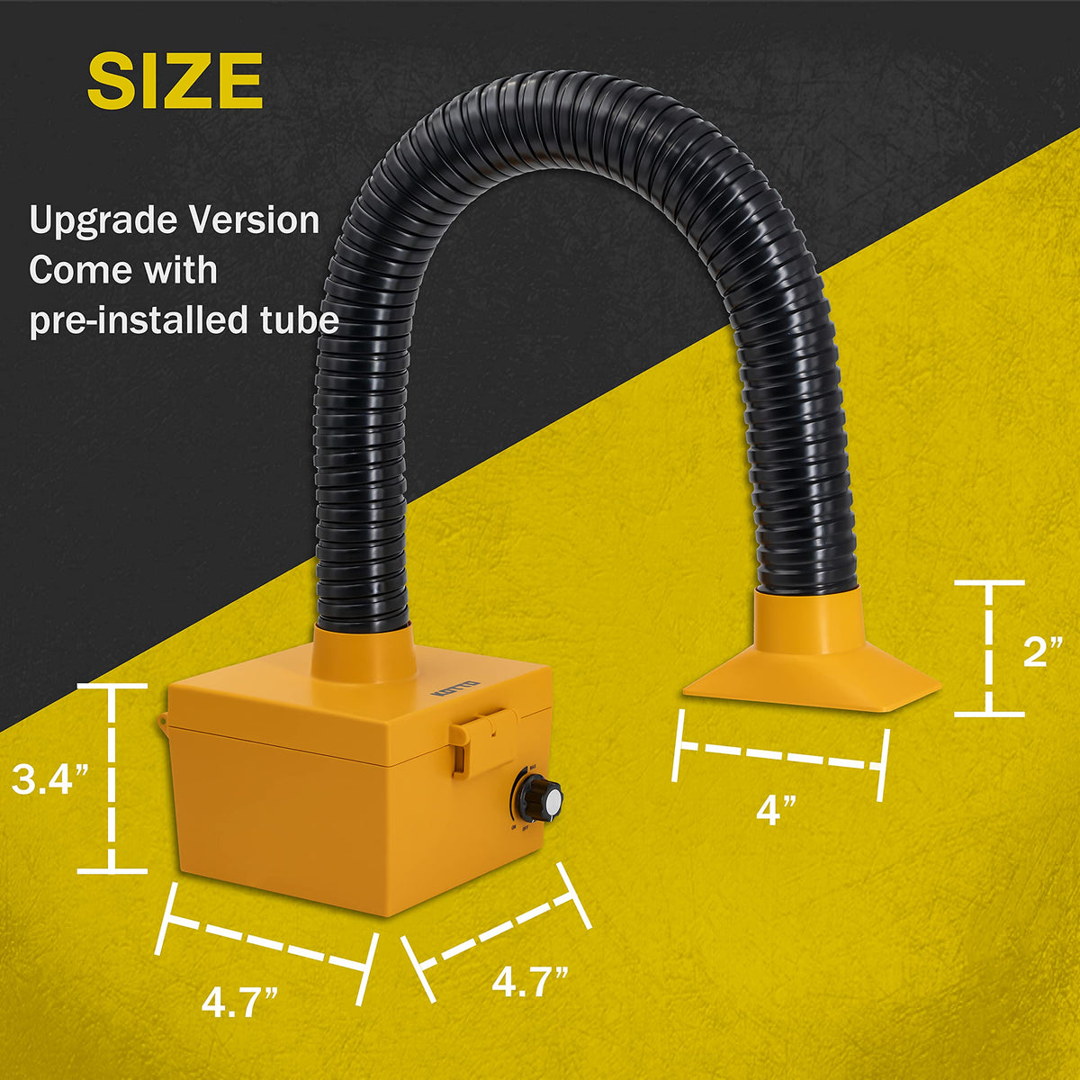 KOTTO 24-inch tube for flexible directing during welding or 3D printing